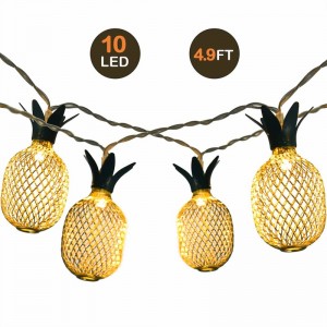 LED 灯 串 10LED топла бяла ананасова стринг светлина